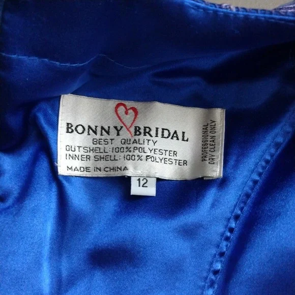 Bonny Prom Dress sz 12 Maxi Lace Jeweled Purple Fairy Romantic Modest Boho NEW‎ - Picture 8 of 10